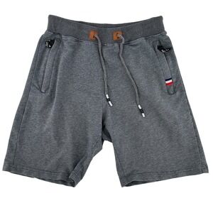 Kids Charcoal Grey Sweat Shorts Elastic Waist Drawstring Pockets Casual Athletic